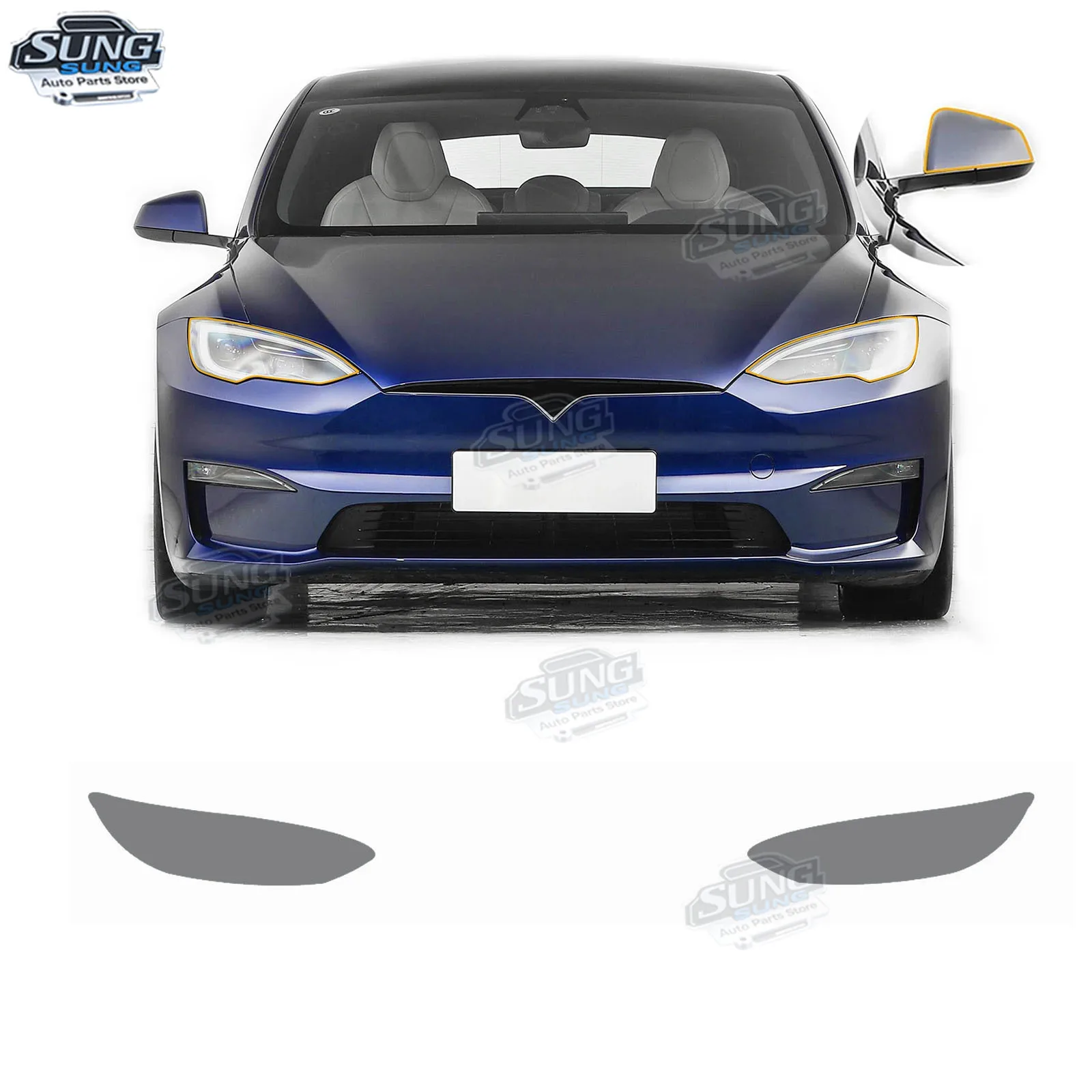 

Для Tesla Model S 2021-2023 PPF ТПУ автомобильное зеркало заднего вида крышка фары краска защитная пленка прозрачный черный автомобильные аксессуары