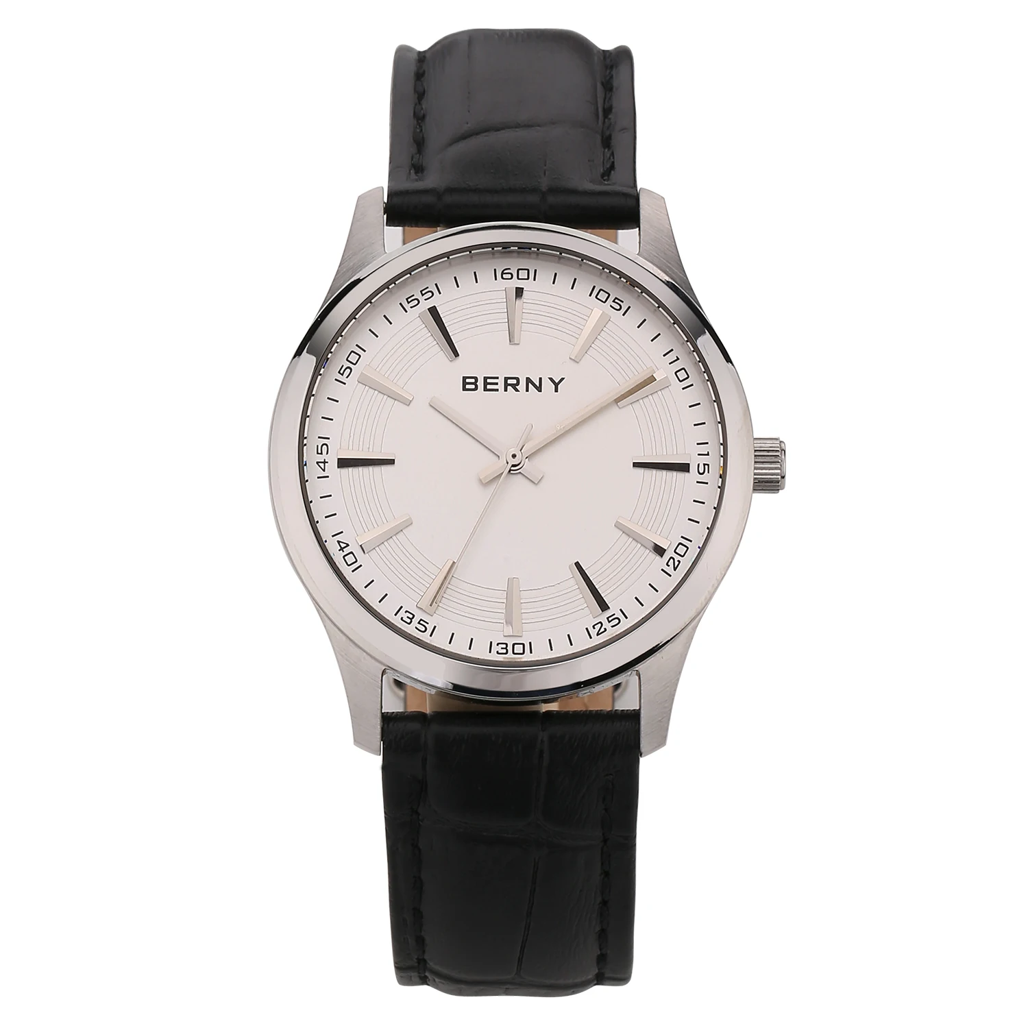 

BERNY Men's Watches Ultra-thin Lightweight Quartz Wristwatch Stainless Steel Case Simple Casual Business Dress Men Wrist Watch