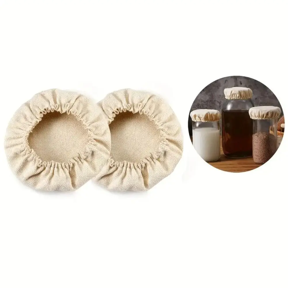 1/2PCS Cotton Cloth Cloth Covers Reusable Portable Dust Cover Multifunction Fermentation Cheese Fabric Lids