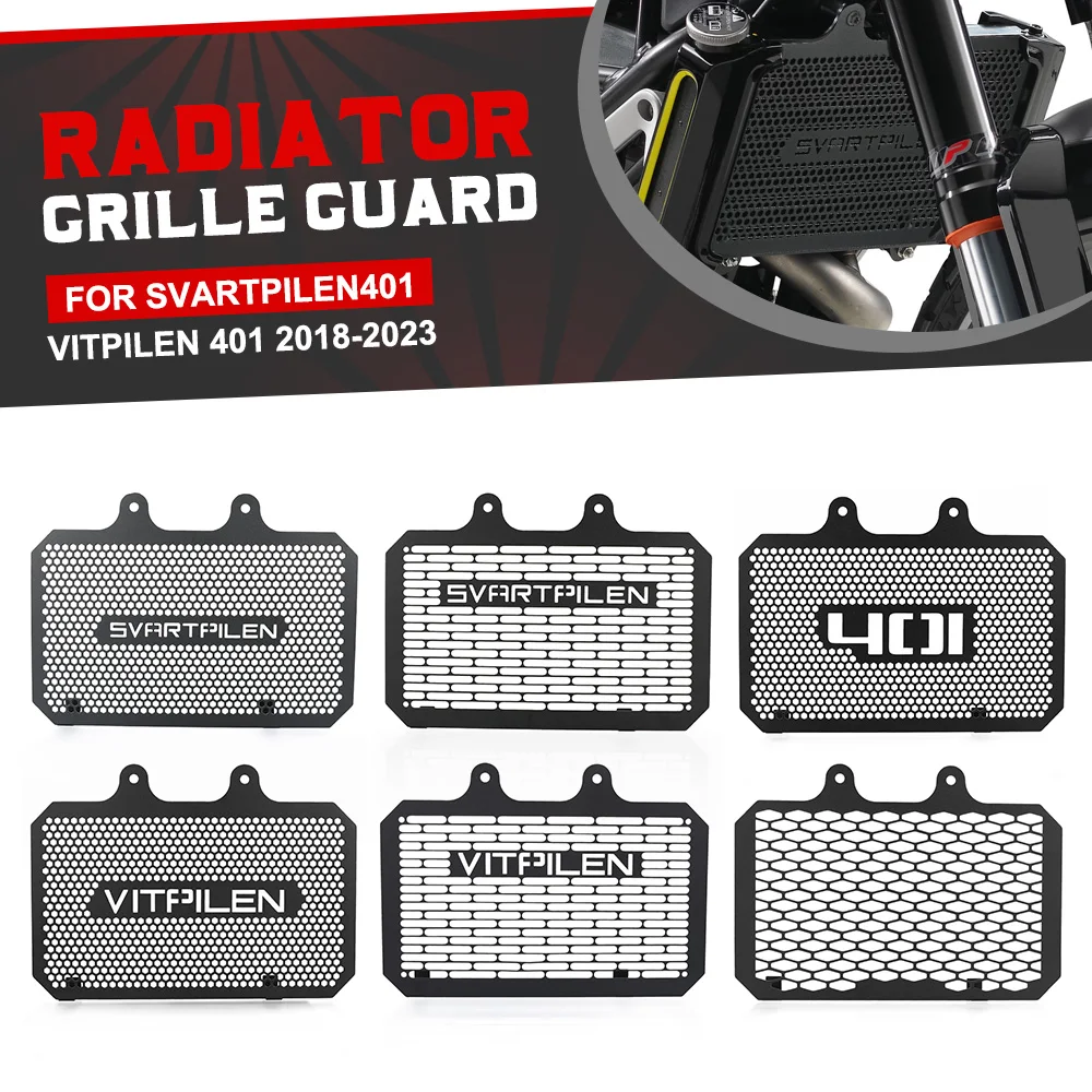 

For Husqvarna Svartpilen401 VITPILEN 401 2018-2019-2020-2021-2022-2023 Motorcycle Radiator Grille Guard Cooler Cover Protection