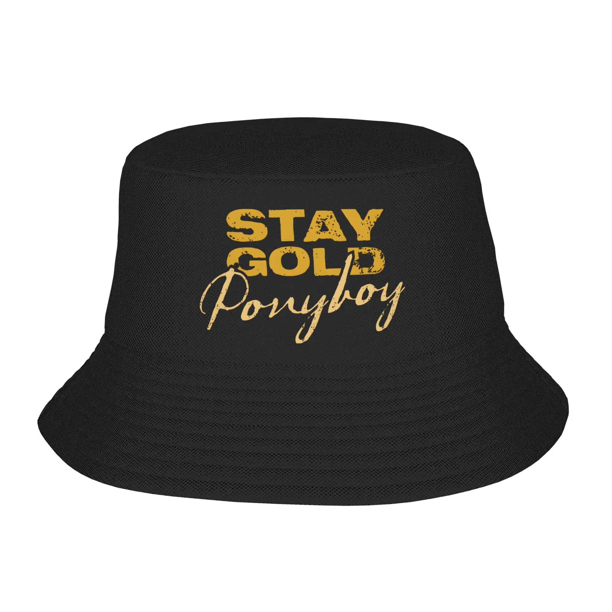 The Outsiders Bucket Hat Spring Stay Gold Ponyboy  Classic Fisherman Hats For Unisex Portable Fishing Caps Streetwear Sun Hats
