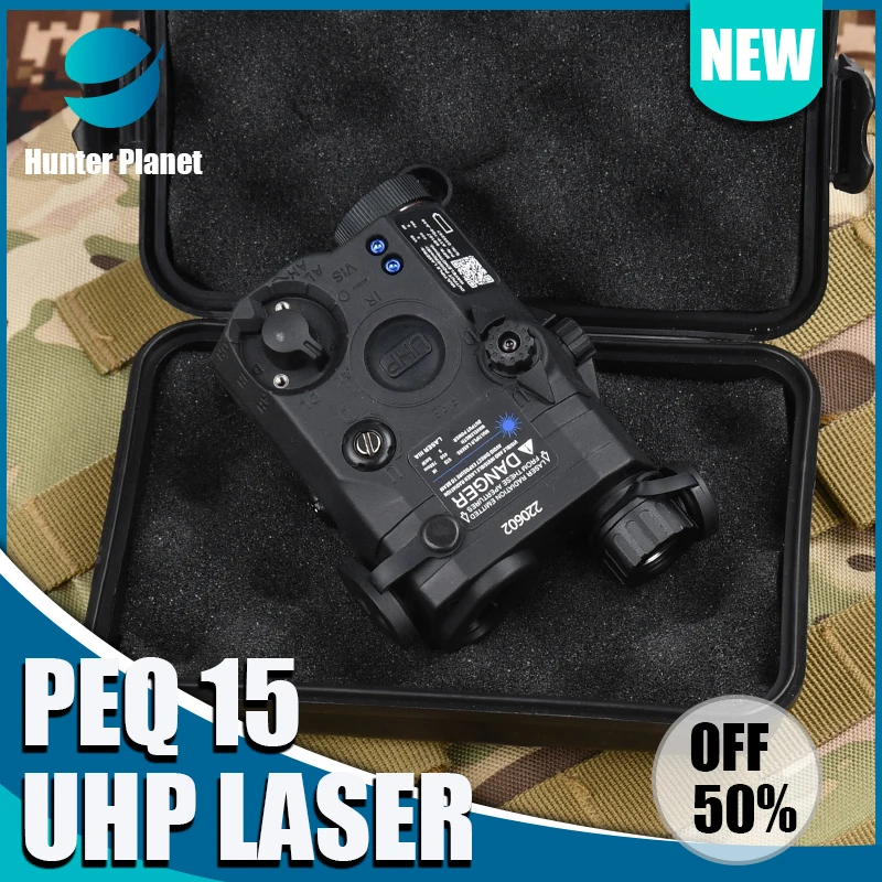 WADSN Tactical PEQ-15 White Led strobe lamp high power Red green blue Dot laser weapon PEQ IR Illuminator hunting accessories