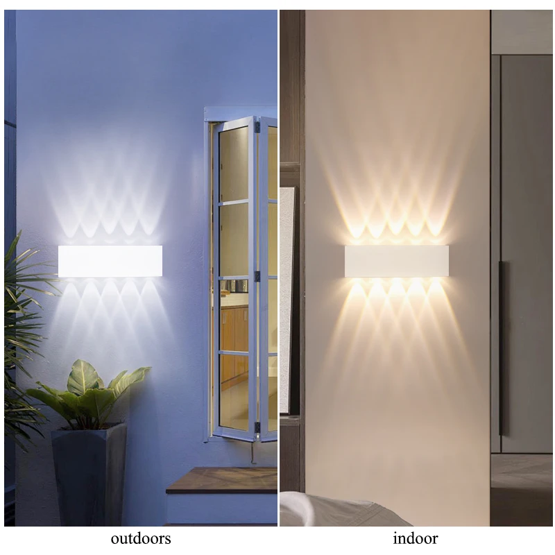 Teleskopowa lampa ścienna LED ABS Outdoor IP65 Wodoodporna biała lampa ścienna do domu Willa Ogród Dziedziniec Ganek Schody Korytarz Światło — zdjęcie 6