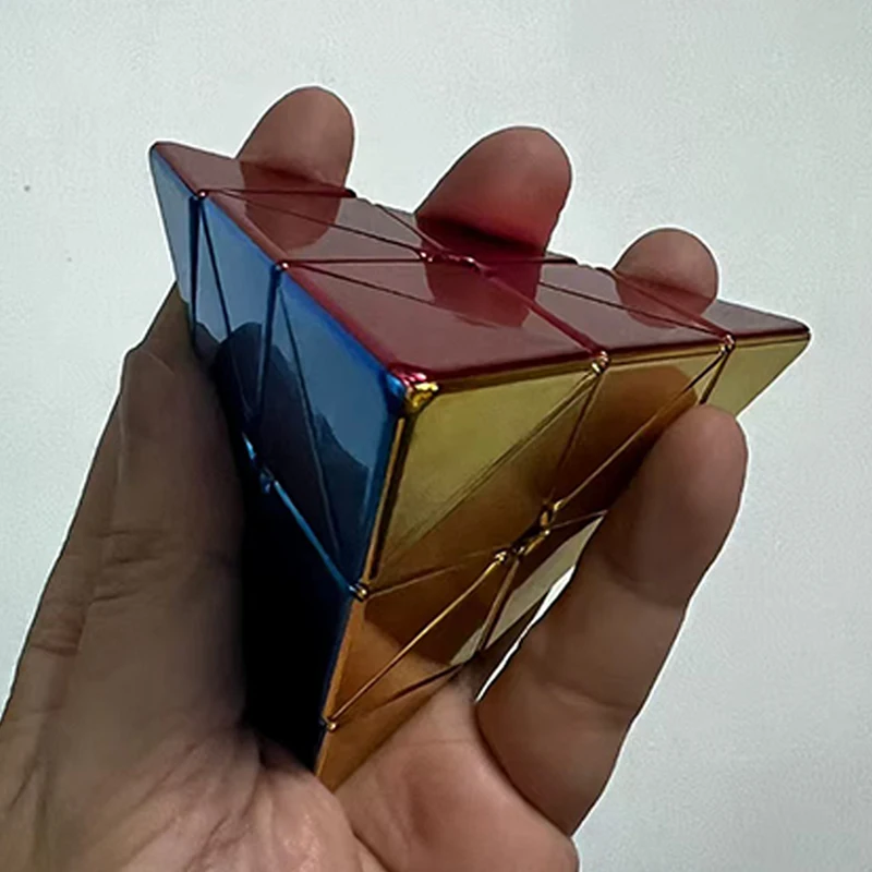 Cubo de velocidad piramidal brillante 3x3x3, juguetes educativos para niños, desafío IQ, rompecabezas, regalos zauberwürfel wsбк рубика Cubo Mágico