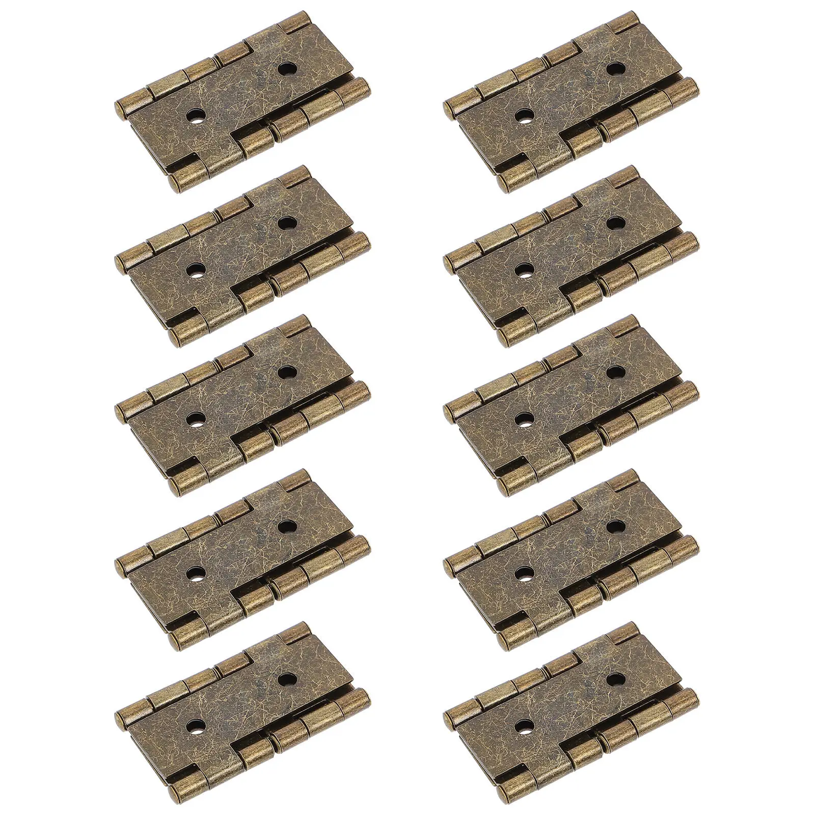 10Pcs Iron Door Hinge Folding Screen Gate Cabinet Retro Style Corner Double Acting Hinges Double Acting Hinge Gate Hinges