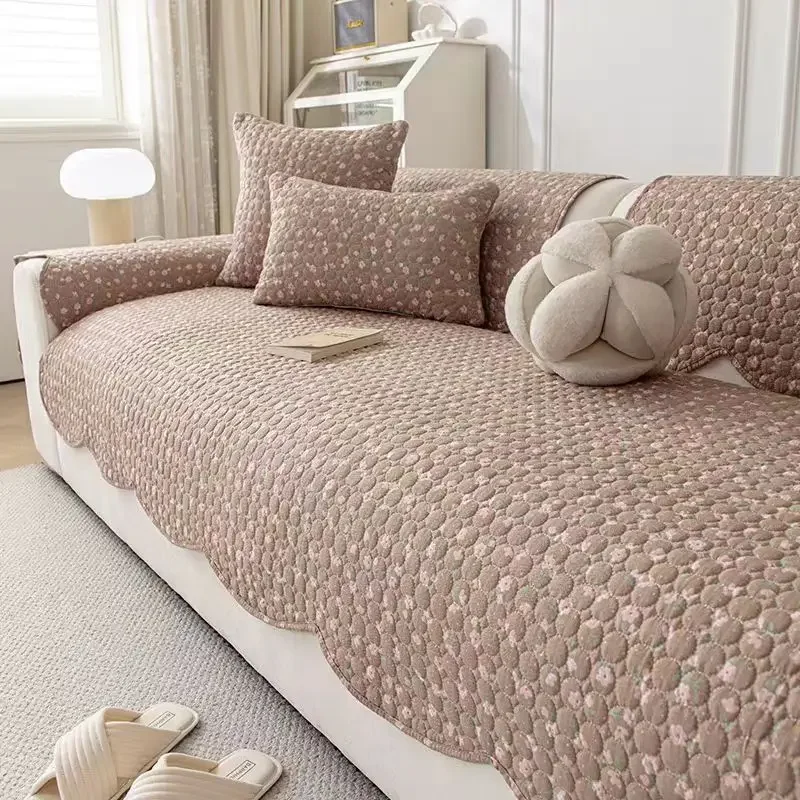 1PC  All-season Universal Pastoral Style Sofa Mat Anti-cat Scratch Sofa Backrest Towel Anti-slip Dustproof Mat Home Textiles