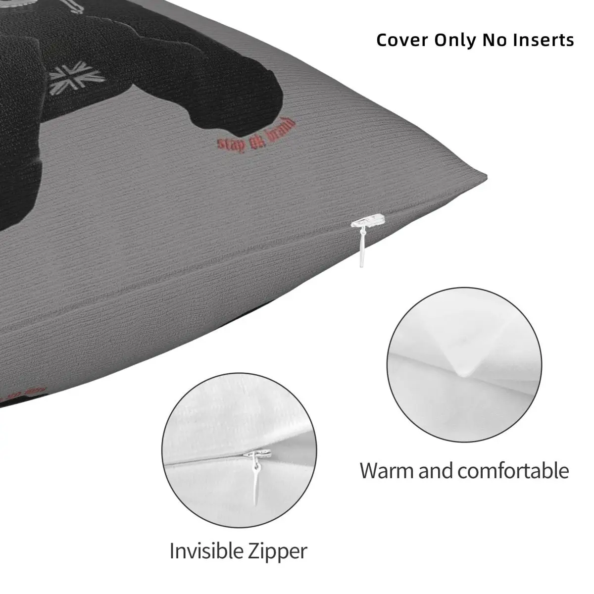 Call Of Duty Simon Ghost Riley Square Pillowcase Polyester Linen Velvet Creative Zip Decorative Throw Pillow Case Cushion Cover