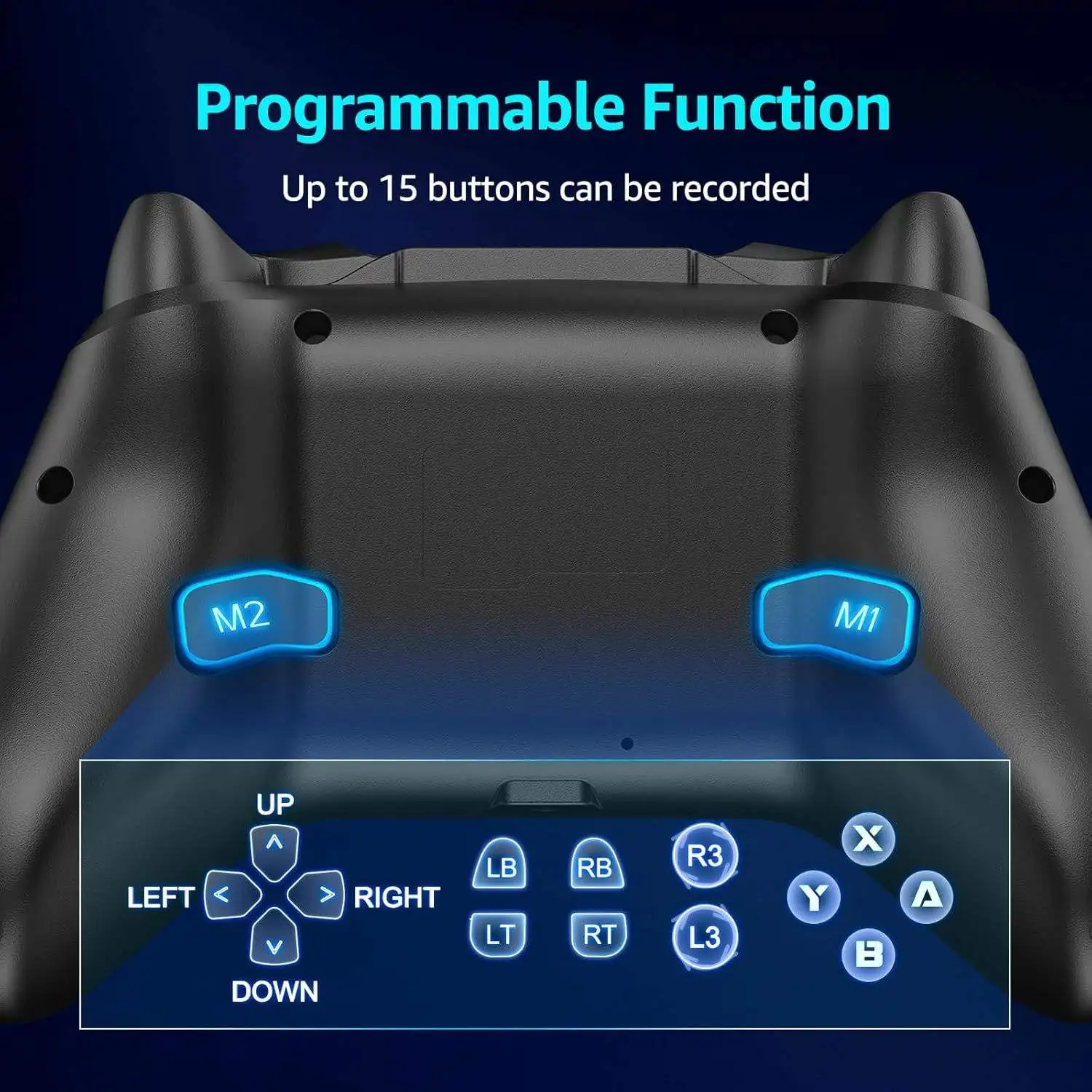 Kontroler do Switch Lite/OLED/PC, bezprzewodowy joystick do gier BT z efektem Halla RGB, funkcją Turbo Macro, 6-osiowym żyroskopem i silnikami wibracyjnymi. — zdjęcie produktu 6