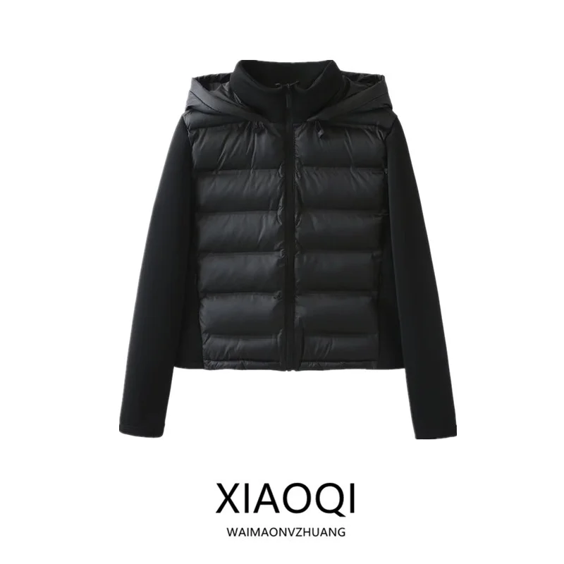 

Новинка 2024, осенне-зимнее женское модное длинное пальто-викет све, теплая универсальная хлопковая верхняя одежда на молнии, прямой крой