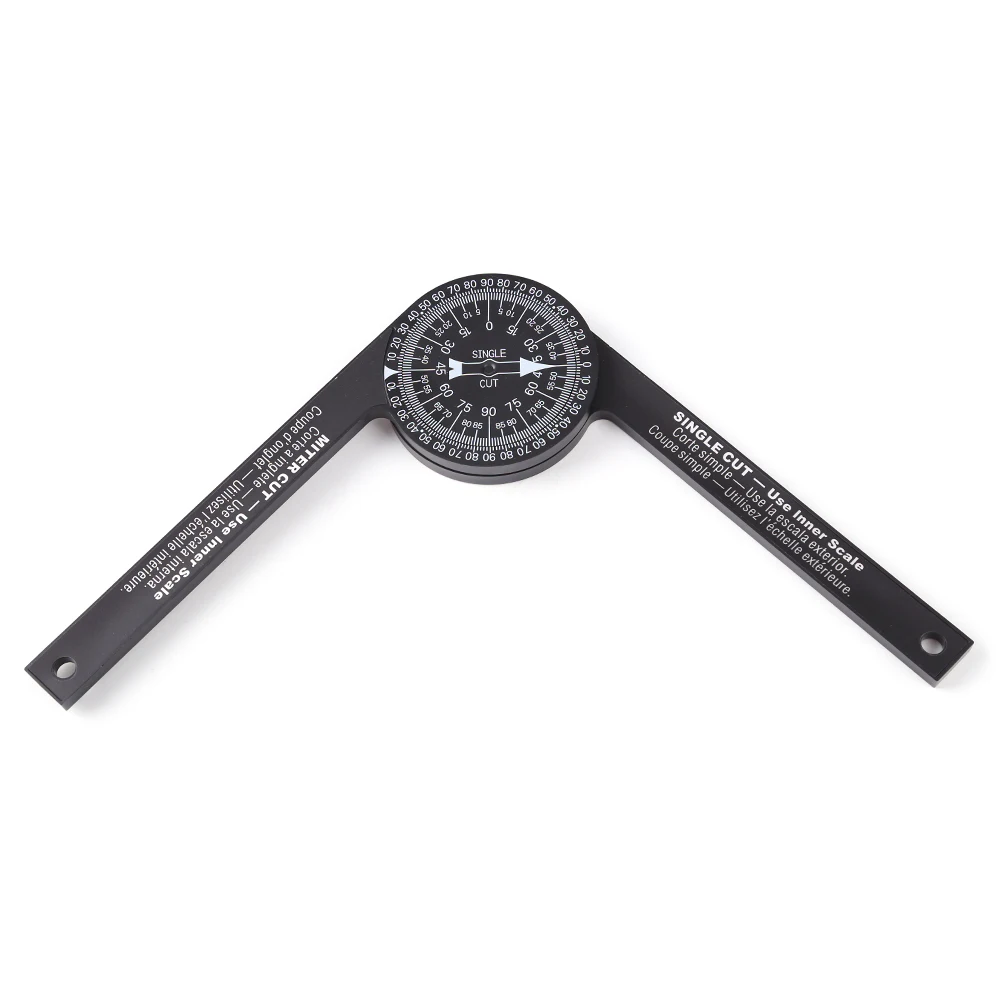 Pro Woodworking Scale Protractor with Marking Pencil ABS Accurate Carpenter Angle Finder Plumber Measuring Meter