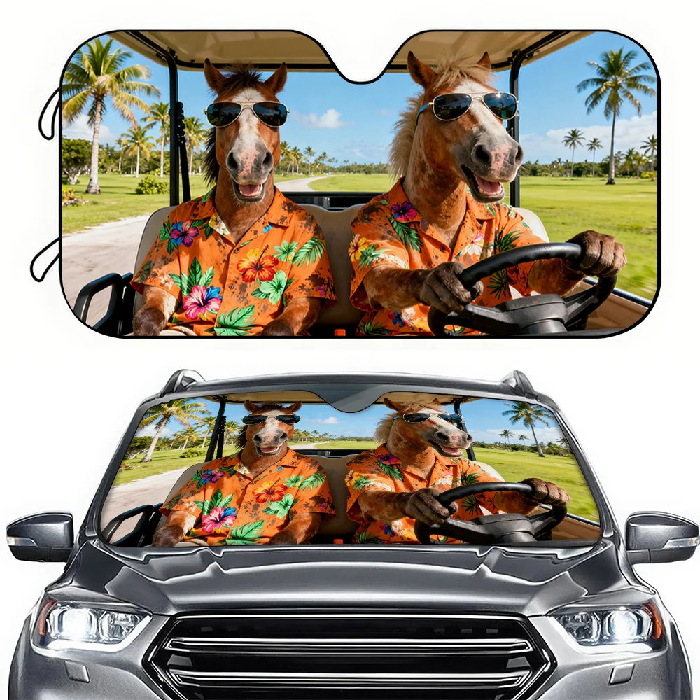 A Car Sunshade for Self-Driving Trips, Designed to Block UV Rays And Reduce Heat, Suitable for Rvs, Sedans, And Suvs