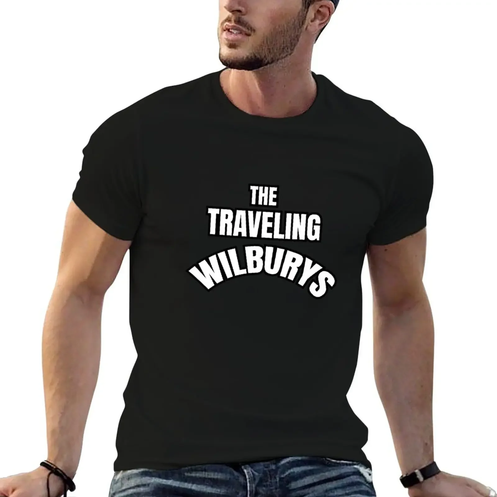 The Traveling Wilburys T-Shirt kawaii clothes anime t shirts essential t shirt cotton graphic tees Men's cotton t-shirt