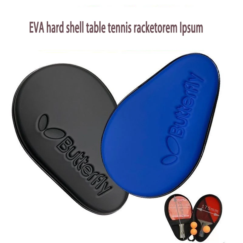 EVA large capacity outdoor lightweight sports racket wear-resistant gourd shaped table tennis racket bag storage bag