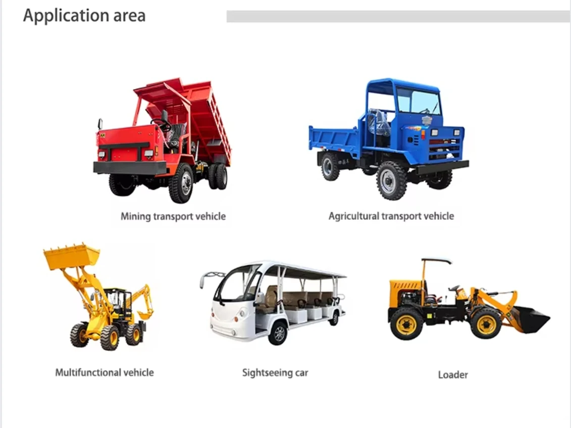 

4wd Front Wheel Drive Steer Axle Trailer Loader Agricultural Mining Multifunctional Transport Sightseeing Vehicles