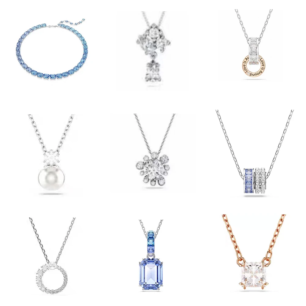 

Новое простое ожерелье с синими драгоценными камнями, романтическое украшение, кулон из розовой ракушки, подарок