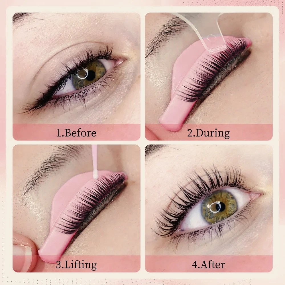 5/7 pares de almohadillas de silicona para permanente de pestañas, herramientas auxiliares para permanente de pestañas, rizador de pestañas 3D, herramientas aplicadoras, suministros para pestañas, regalo para mujeres