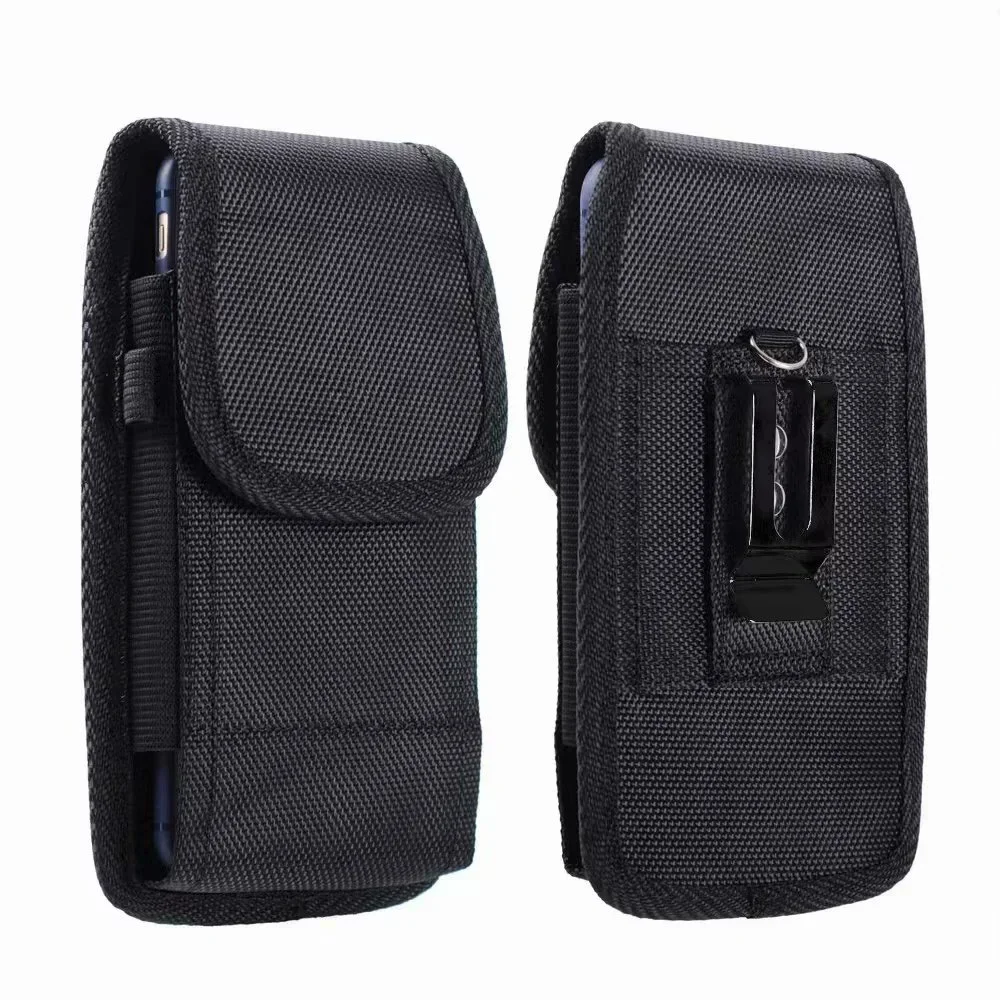 Tactical Cell Phone Pouch Holster with Free D Shaped Buckle Protable Wallet Card Waist Pack Outdoor Carrying Case Sports Nylon