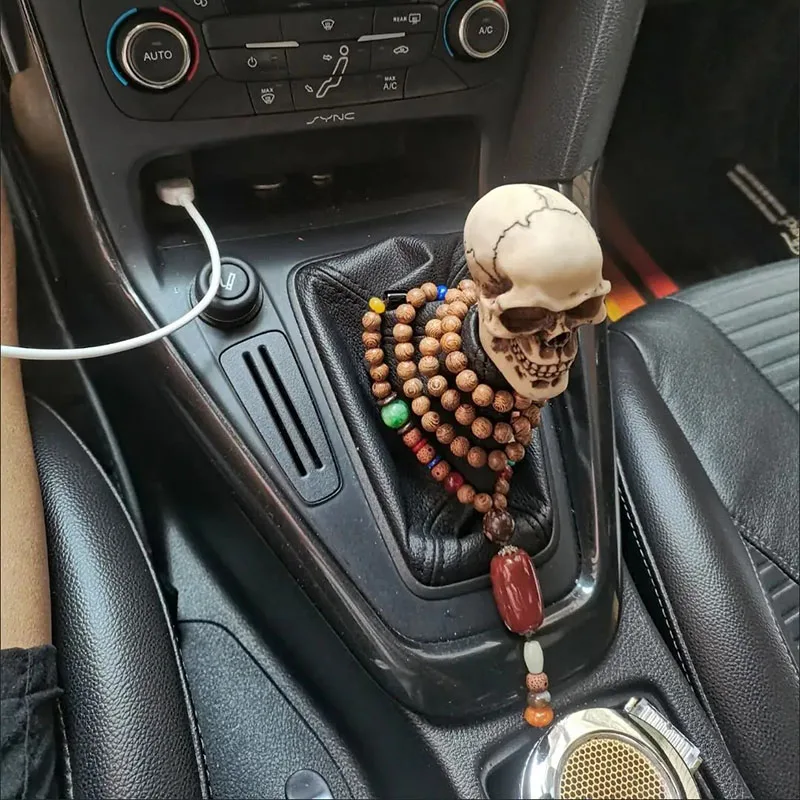 

Ручка рычага переключения передач JDM с черепом, универсальный рычаг ручного переключения передач, в форме головы черепа, Спортивная ручка переключения передач, 8 см, автомобильные аксессуары