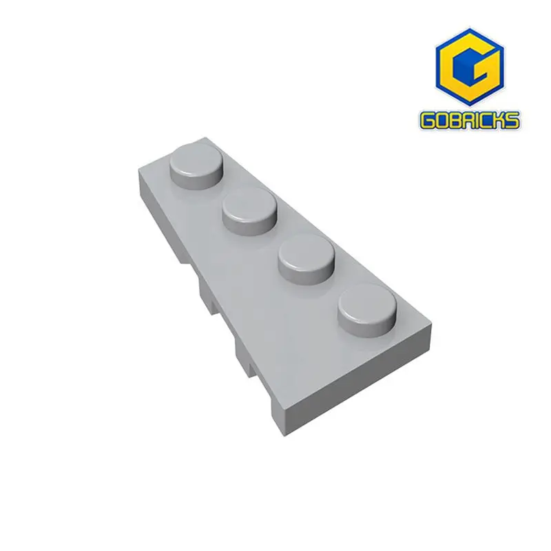 Gobricks GDS-548 Wedge, Plate 4 x 2 Left  compatible with lego 41770 Assemble Building Blocks Technical DIY