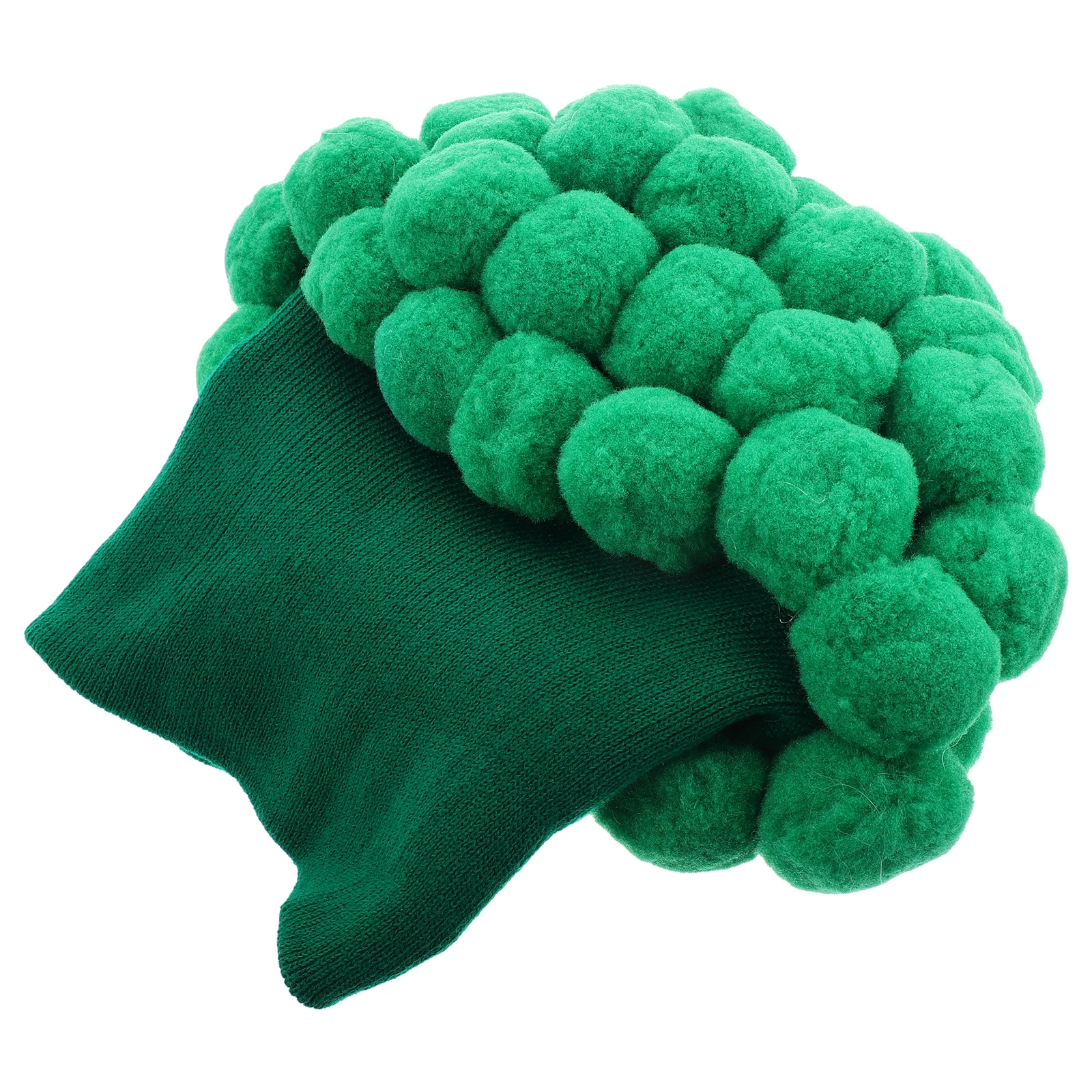

Funny Broccoli Hat Knitted Vegetable Crochet Hat For Women Kids Warm Pompom Winter Autumn Outdoor Travel Party Cosplay