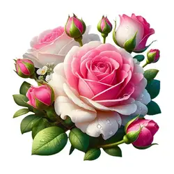 Romantic Rose Wall Sticker Bathroom Toilet Decor Living Room Cabinet Refrigerator Home Decoration Decals Stickers S424