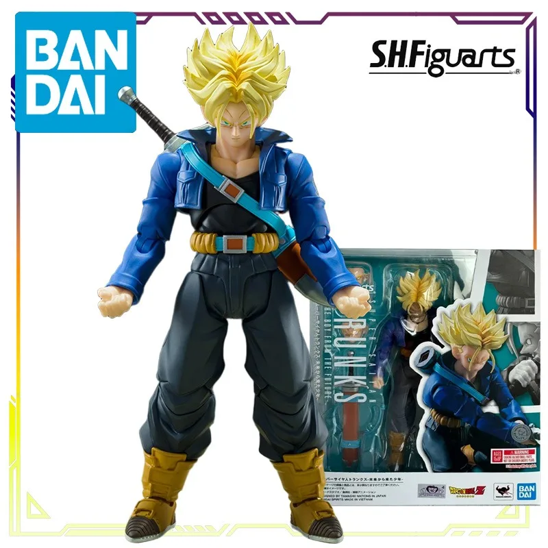 バンダイオリジナル S.H.Figuarts ドラゴンボール Z シリーズ 超サイヤ人トランクス - 未来から来た少年 アニメアクションフィギュアモデル玩具