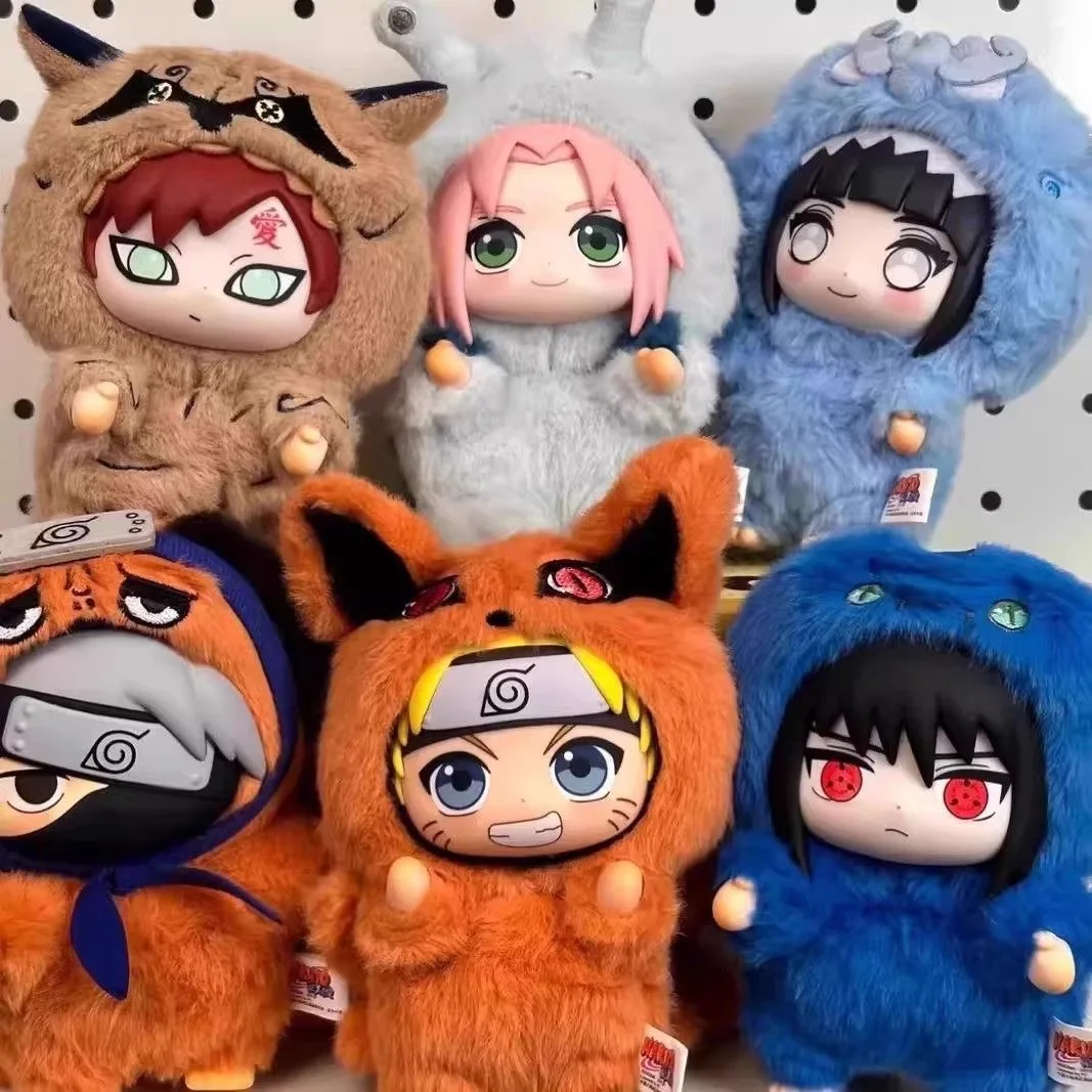 MINISO Beast Party Series Simpatico peluche bambola giocattolo Cartoon Zaino Ciondolo Anime Confezione regalo periferica Naruto Blind Box regalo