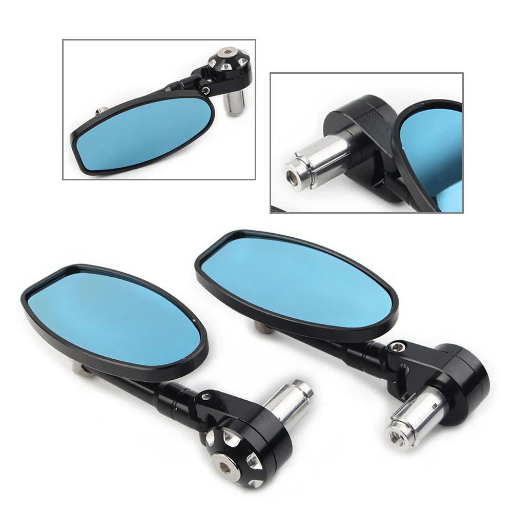 

1Pair Motorcycle 22MM 25MM Universal Motorcycle Handle Bar End Rearview Mirrors