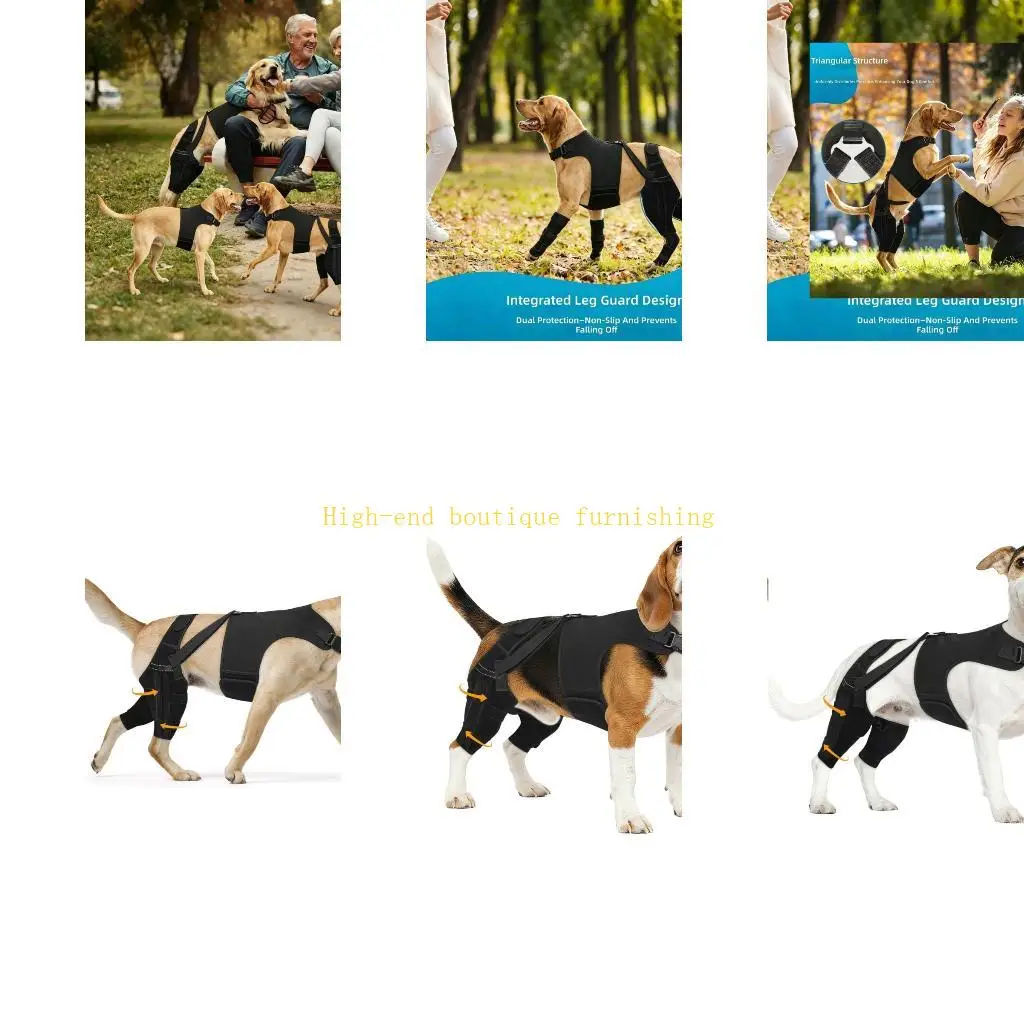 L9NB Dog Knee And Hip Support Garment For Joint Weakness And Post Surgeries Care Protective Dog Leg Wrap Support Stabilizer