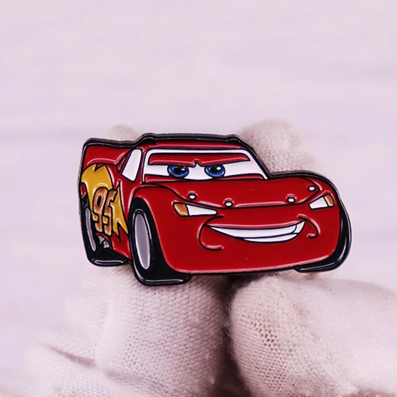 Anime Lightning Cars Pins Cartoon Badges Brooches for Clothing Enamel Pin Women's Badge Jewelry Accessories Gifts for Friends