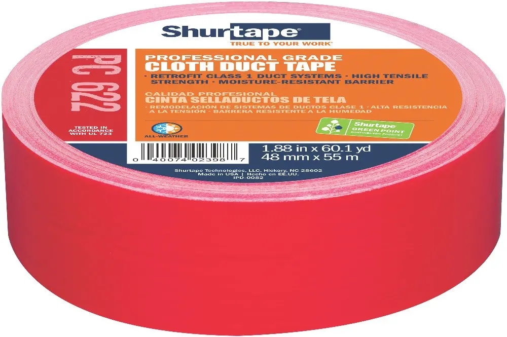 

PC 622 Premium Grade Heavy Duty Stucco Duct Tape, tects Windows and Doors During Stucco Application, 48mm x 55 Meters,