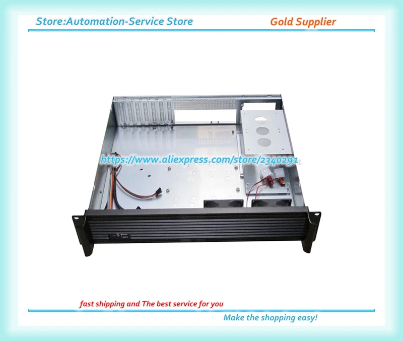 2U T4002A Промышленный шкаф Высококачественная панель 2U Алюминиевый корпус сервера Брандмауэр Мягкая маршрутизация Корпус ROS