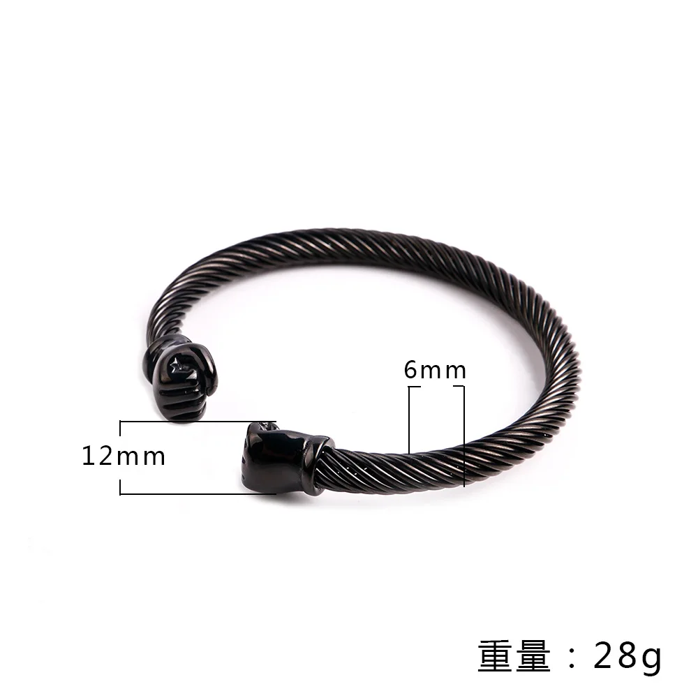 Punk Rock Stainless Steel Boxing Fist Open Cuff Bangle Bracelet for Men Charm Jewelry Black Gold Silver Color