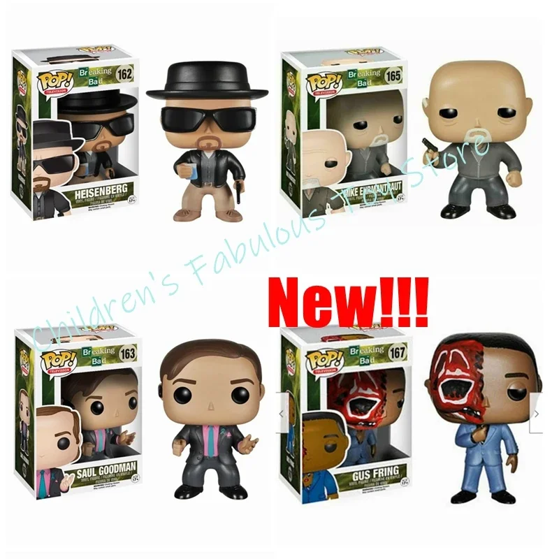 FUNKO POP #159 Limit Breaking Bad #161 HEISENBERG #162 SAUL #163 Walter #160 Mike #165 #166 #167 Vinyl Action Figures Model Toys