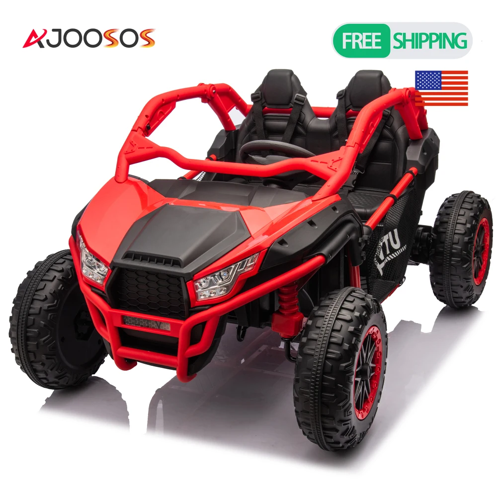 

24V Two-seater Ride On UTV Toys 400W Super high power Four-wheel Suspension Bluetooth Rear storage space For aged 3+