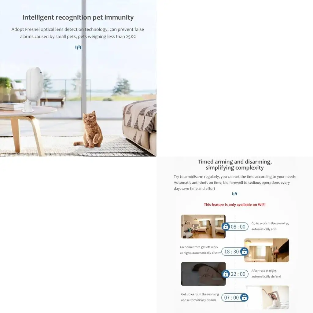 

Tuya WIFI Intelligent Intrusion Alarm TUYA WiFi Alarm for Smart