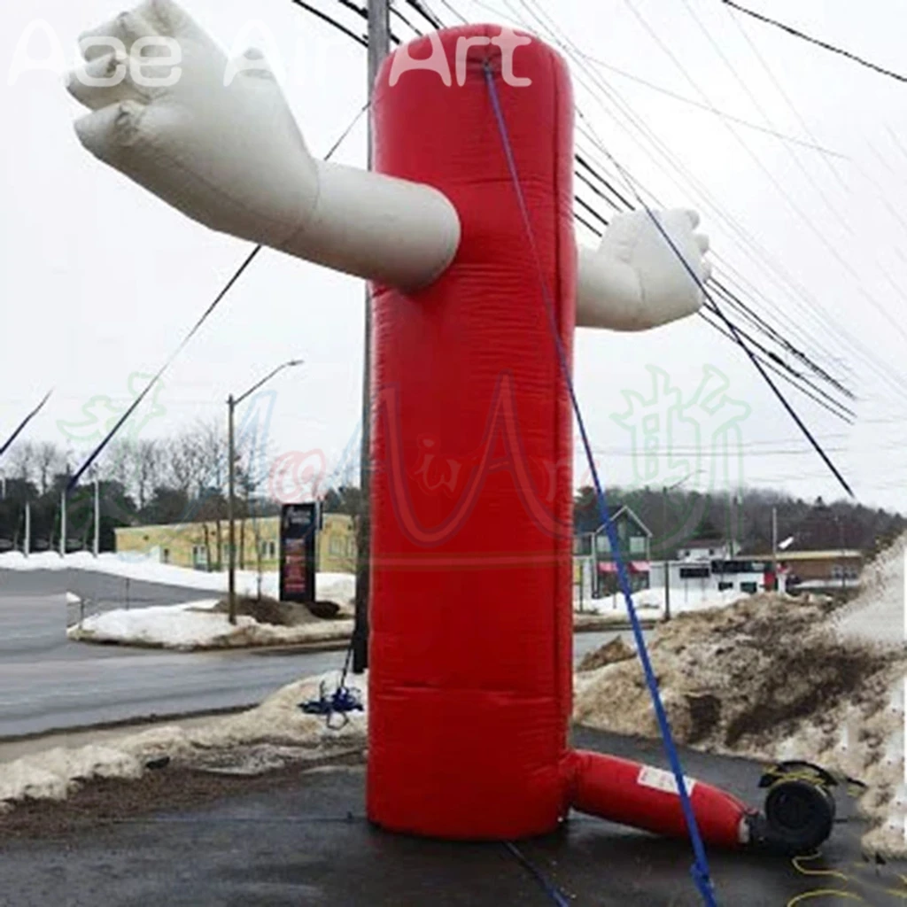 Bras de vente gonflables en plein air à large ouverture avec ventilateur gratuit pour la publicité ou les activités