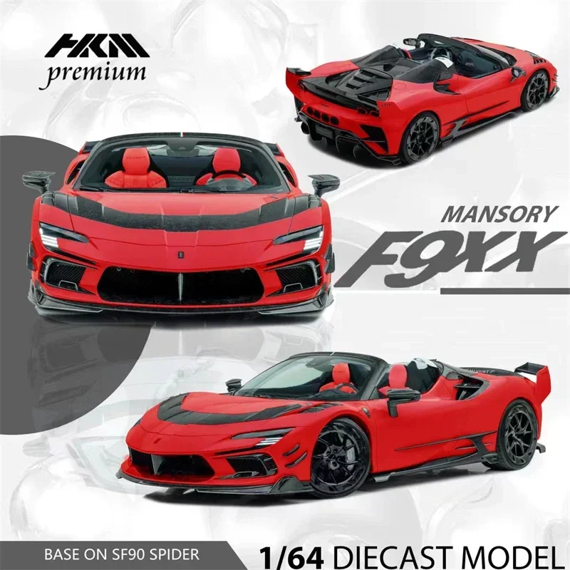 HKM Premium 1:64 Mansory SF90 F9XX Stradale hardtop / Spider convertible Diecast Model Car