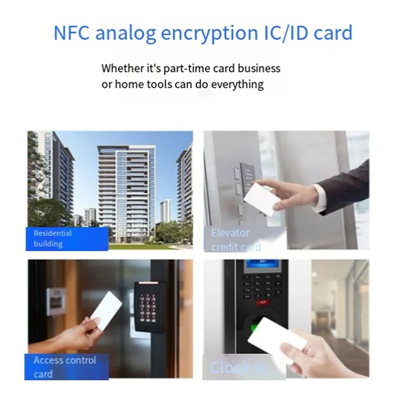 Imagem -06 - Leitor de Cartão Nfc com Bluetooth ic e id Card Leak Proof Leak Proof Access Control Elevador Card Bluetooth 3