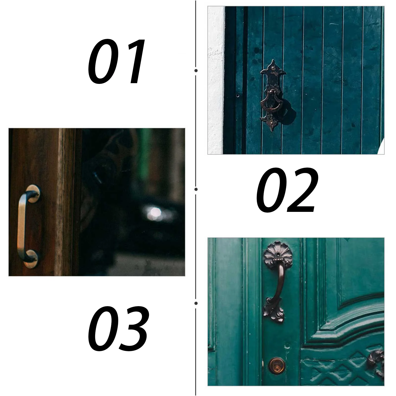 

4pcs Black Painted T-Shape Hinges Durable Iron Door Hinge Corrosion Resistant Silent Wood Screw Holes For Hotel Diy