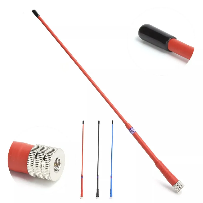 Antena suave de alta ganancia SMA-M FP405 banda Dual VHF/UHF 144/430MHz 2,15/3dBi para Radio YAESU BAOFENG TYT WOUXU 40cm