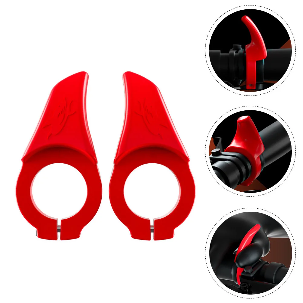 

1 Pair Ergonomic Handlebar Thumb Rest Grips Bike Cycle Handlebars Durable Comfort Support Easy Carry Small Size Black Red Blue