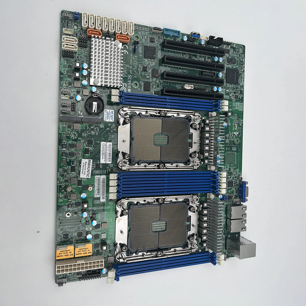 For Supermicro ATX C621A LGA-4189 DDR4-3200MHz Dual-Way Server Motherboard 12XSATA 3 256GB X12DPL-i6