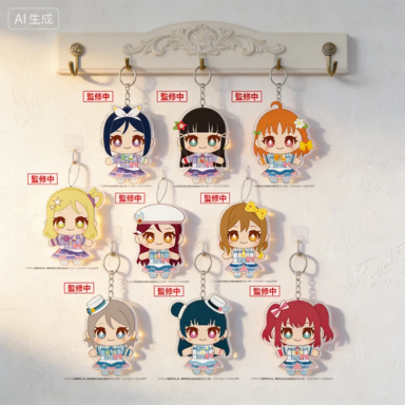 Акриловые брелоки с персонажами HD из аниме Love Live! School Idol All Stars, мерч с персонажами Куросявой.