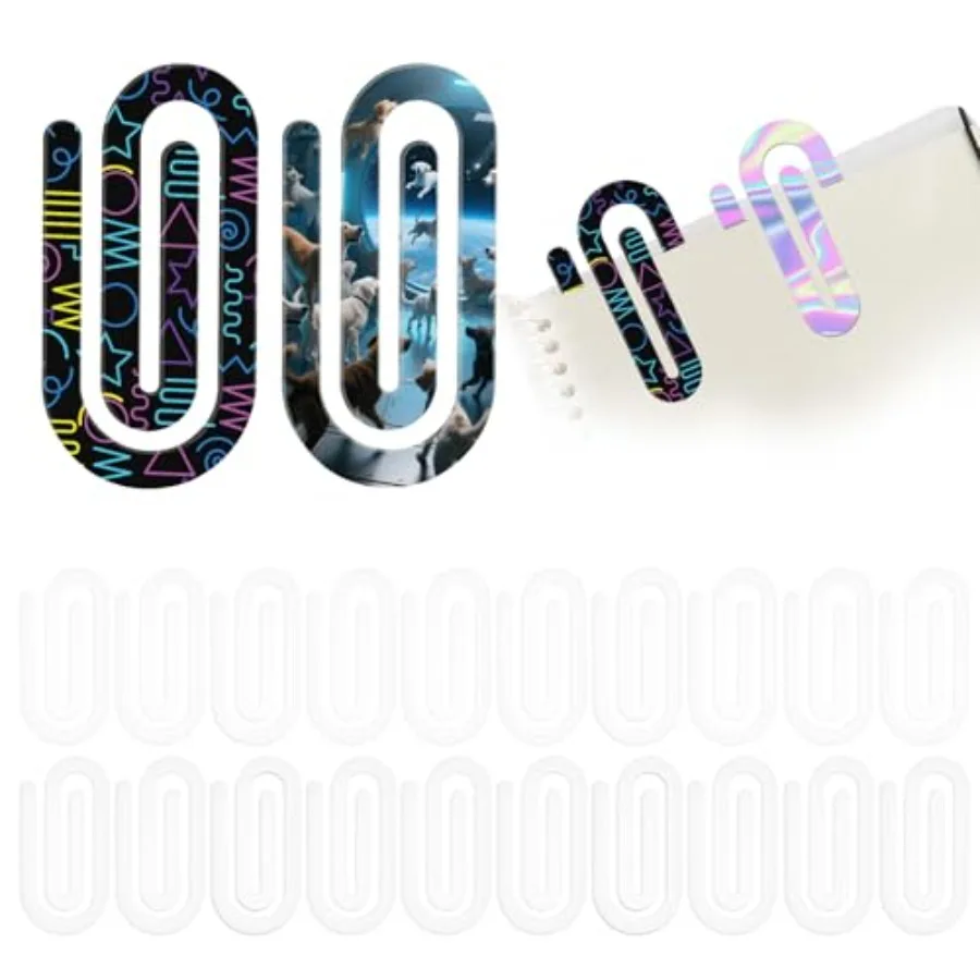 

4" x 2" Bulk Acrylic Sublimation Paper Clip Blanks Jumbo for Bookmarks Business Card Holders Envelope Holders Photo Album Clip