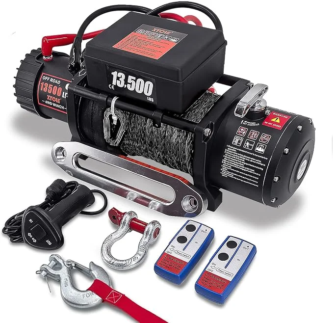 

Электрическая лебедка Vevor 13000 фунтов, лебедка Jeep Wrangler, лебедка 12 В для бездорожья