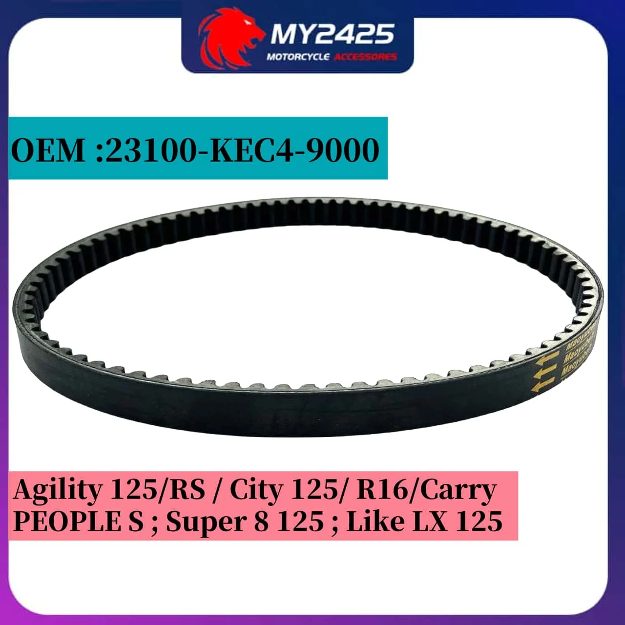 

Клиновой ремень для скутера KYMCO CK125 PEOPLE S LIKE 150 Super 8 125 Agility RS 23100-KEC4-9000 20x799 Ремень трансмиссии CVT