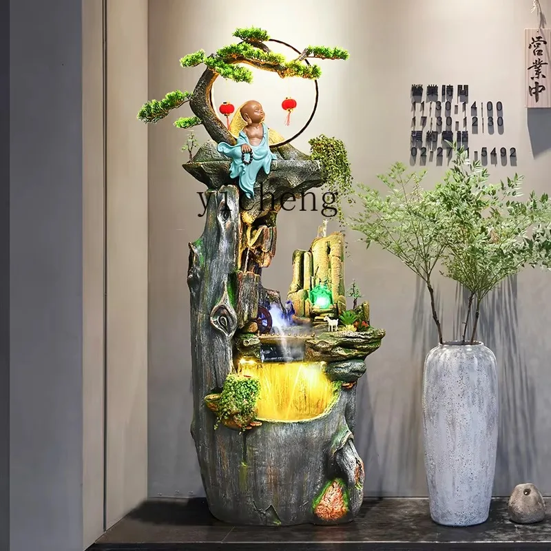 BJ-27 New Chinese Rockery Flowing Water Fountain Pastoral Zen Entrance Lucky Office Ornament