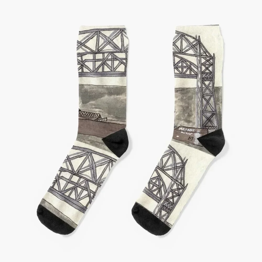 Ship With Aerial Lift Bridge Socks hockey kids sheer Socks Man Women's