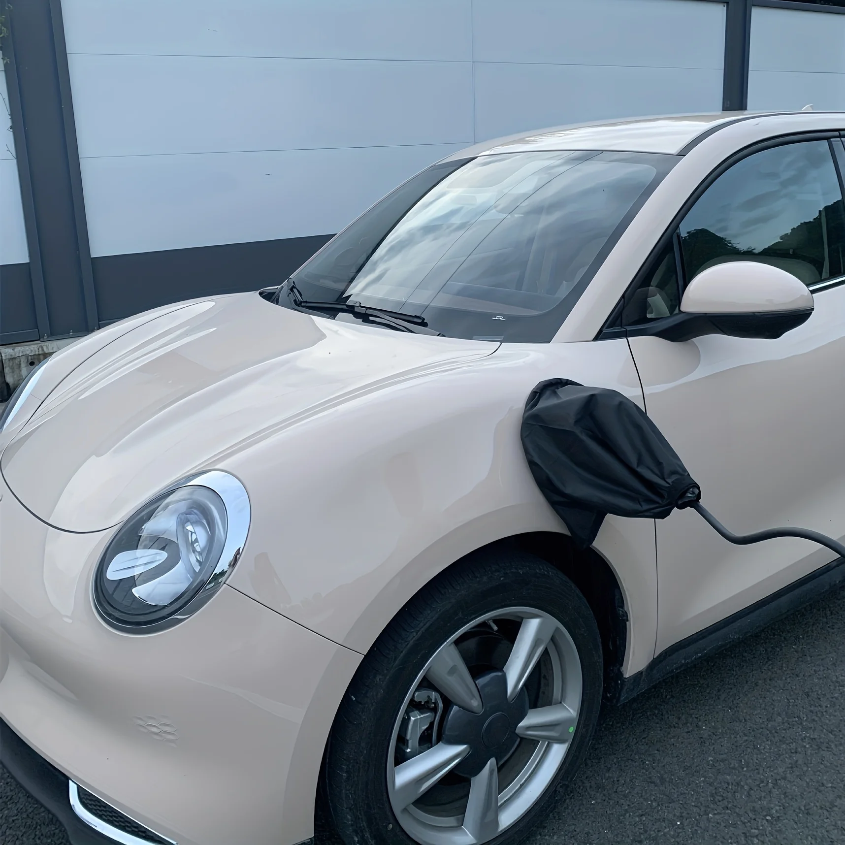 Magnetic EV Charger Port Cover - Durable, Weatherproof, UV & Snow Resistant, Heat Insulating for Electric Vehicles view 2